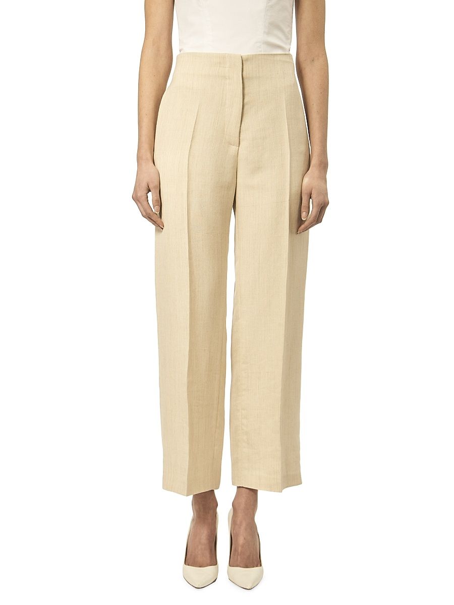 Women's The Owens Wide-Leg Trousers - Wheat - Size 10