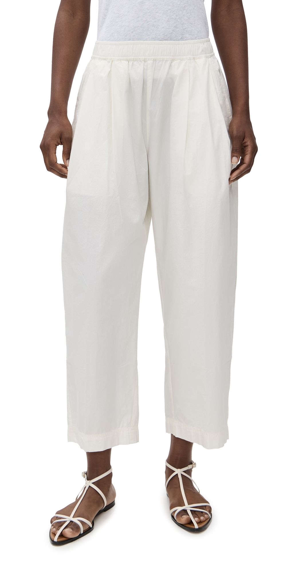 Apiece Apart Spa Pleat Pants Cream XS