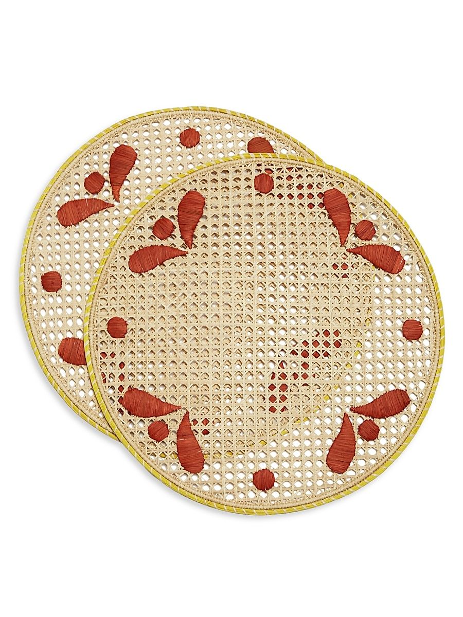 Raffia Placemat Set of 2 - Capri Mattone