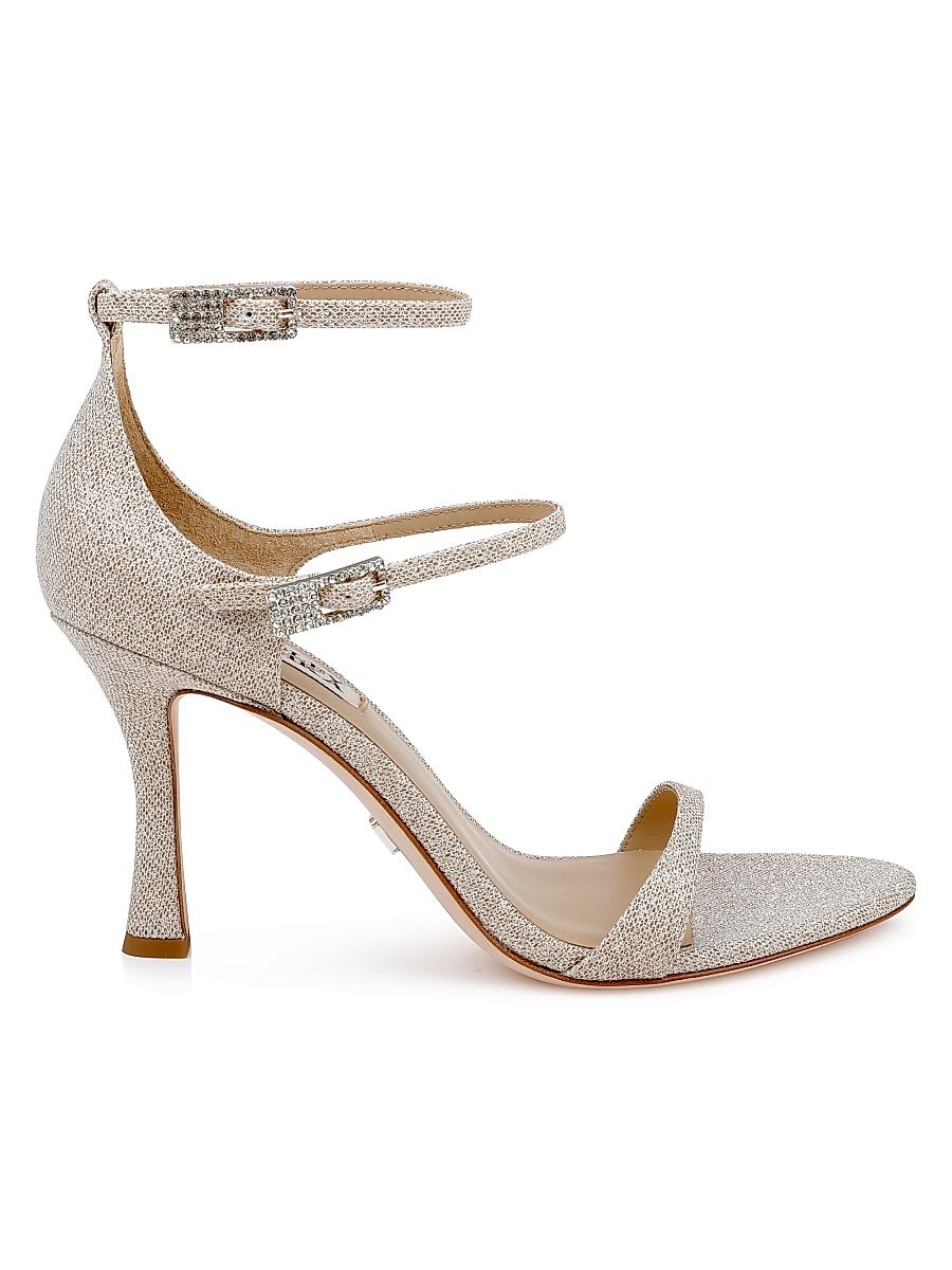 Women's Valencia 85MM Glitter Sandals - Gold Glitter - Size 11