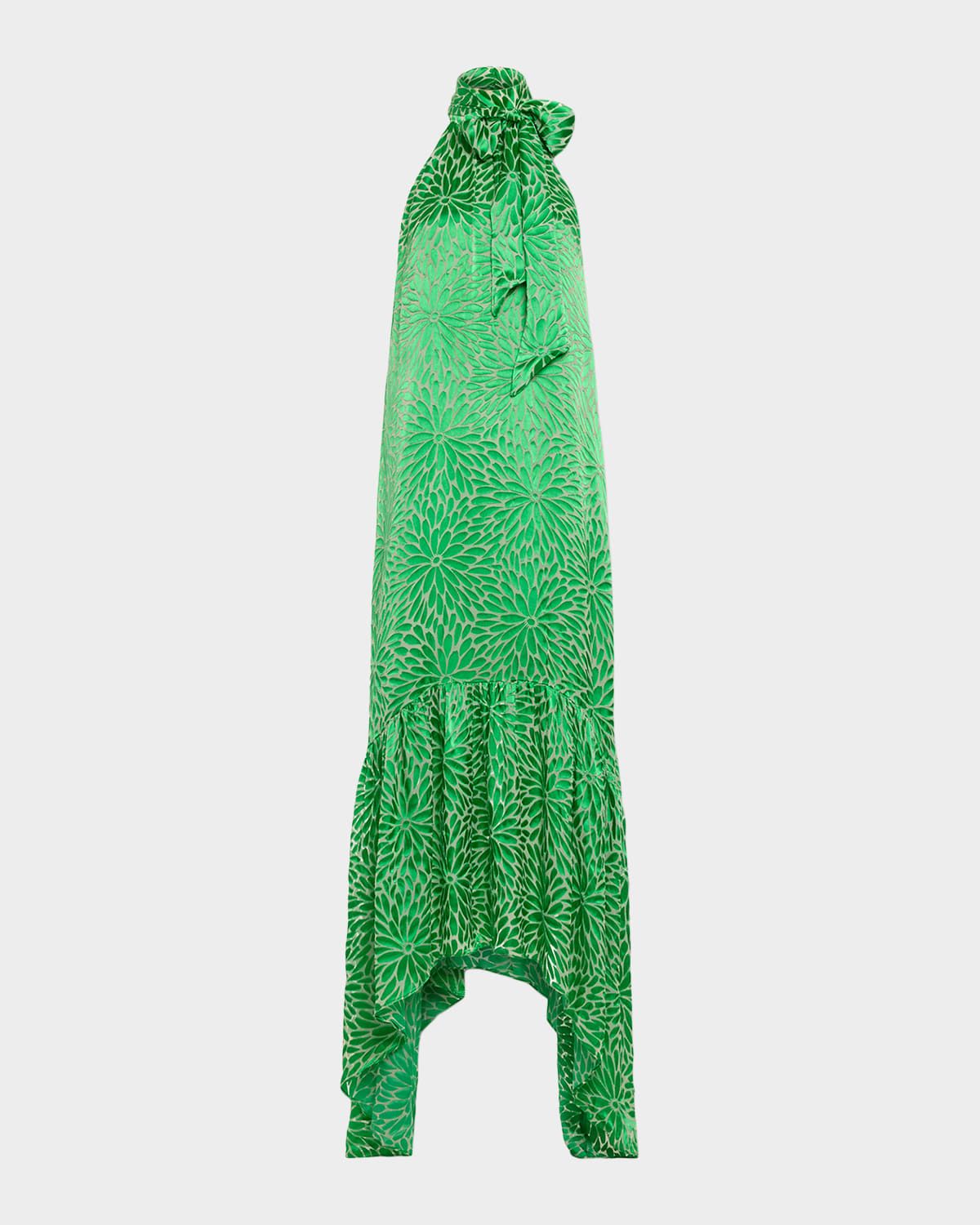 Nickola Satin Halter Dress