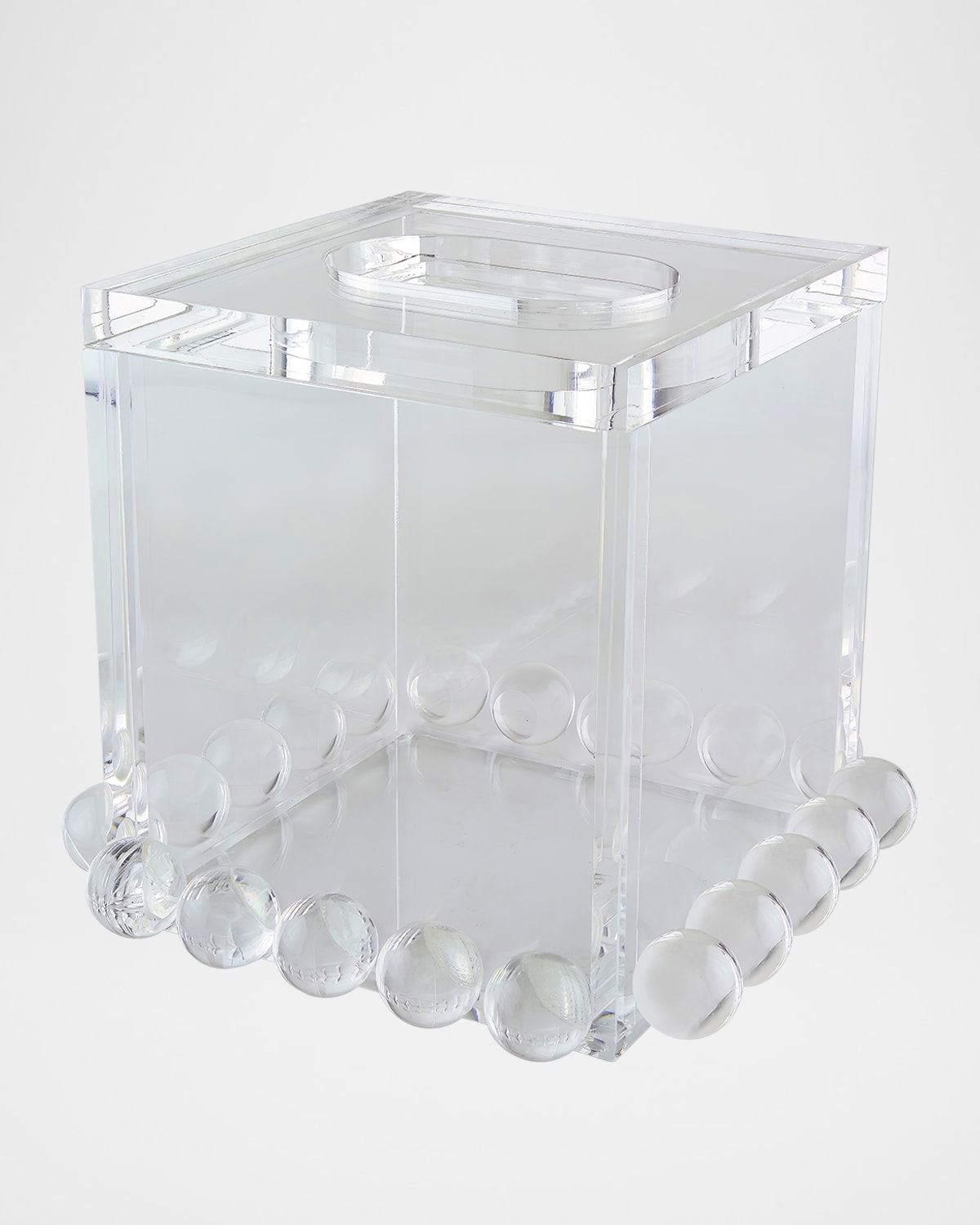Clear Lucite Tissue Box Bubble Design