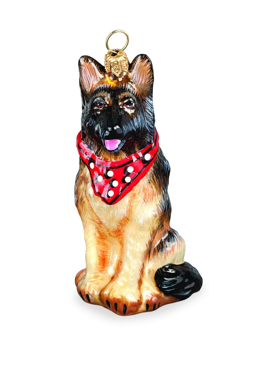 Bandana German Shepherd Christmas Ornament