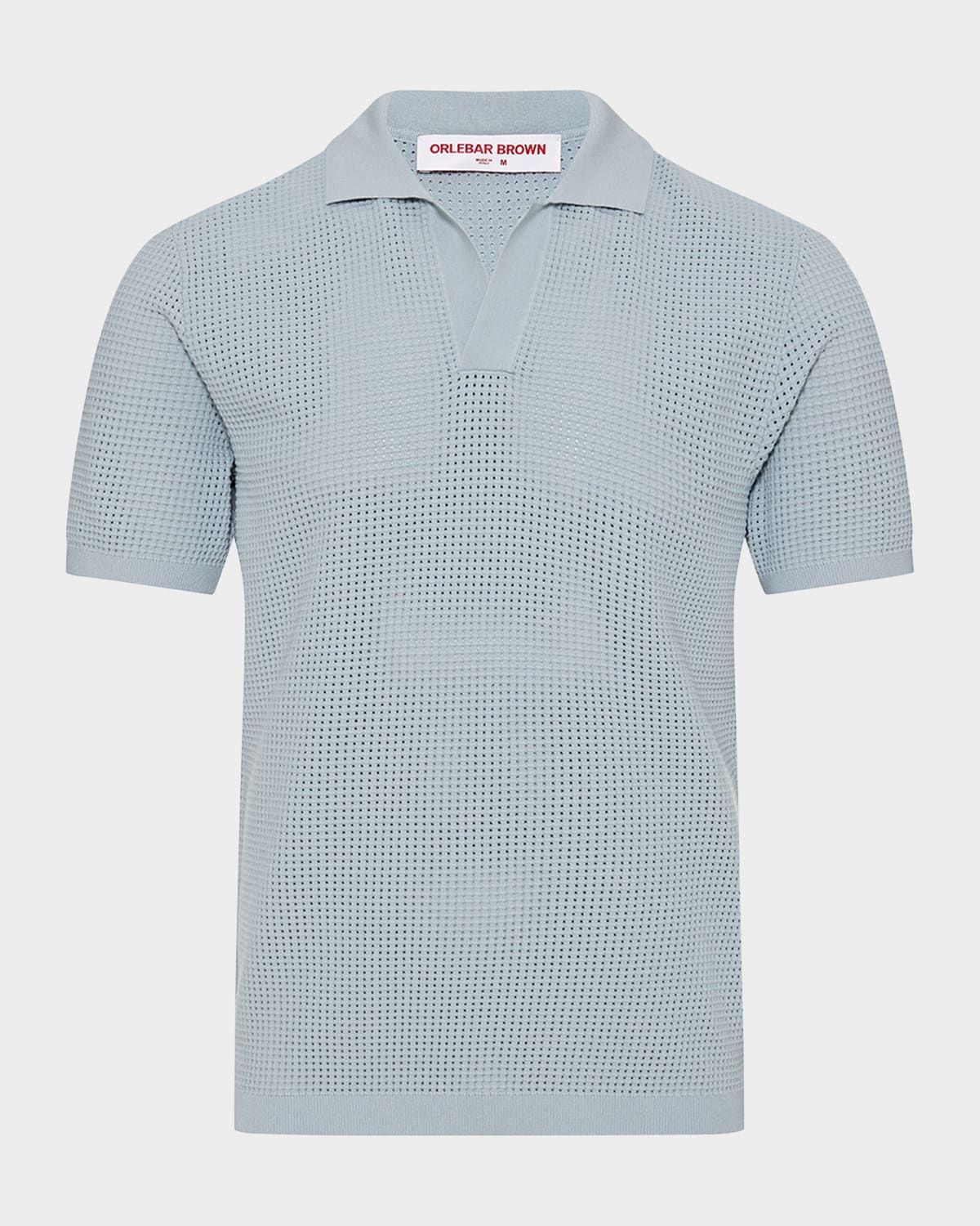Men & apos;s Roddy Waffle Mesh Stitch Short-Sleeve Polo Shirt