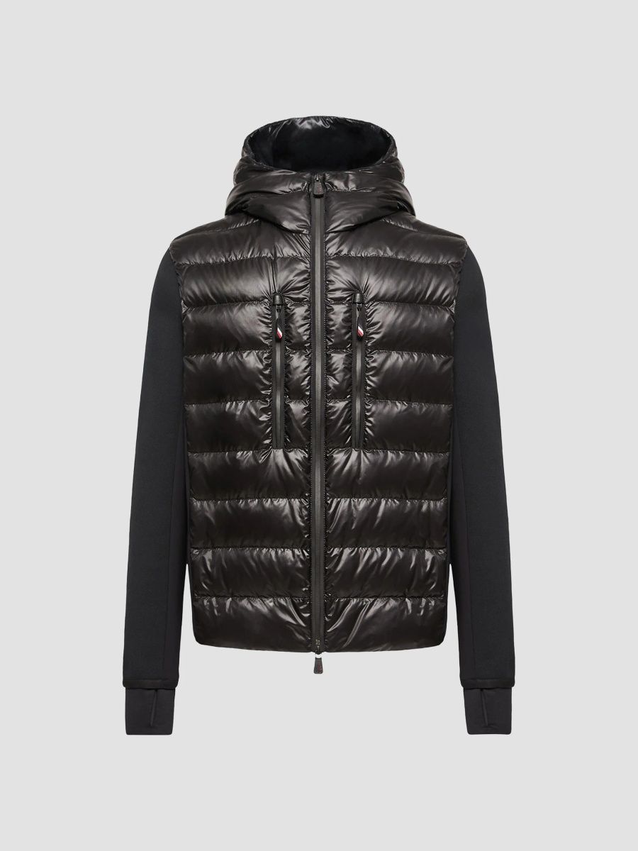 Moncler Men's Padded Hoodie - Black - Size Medium