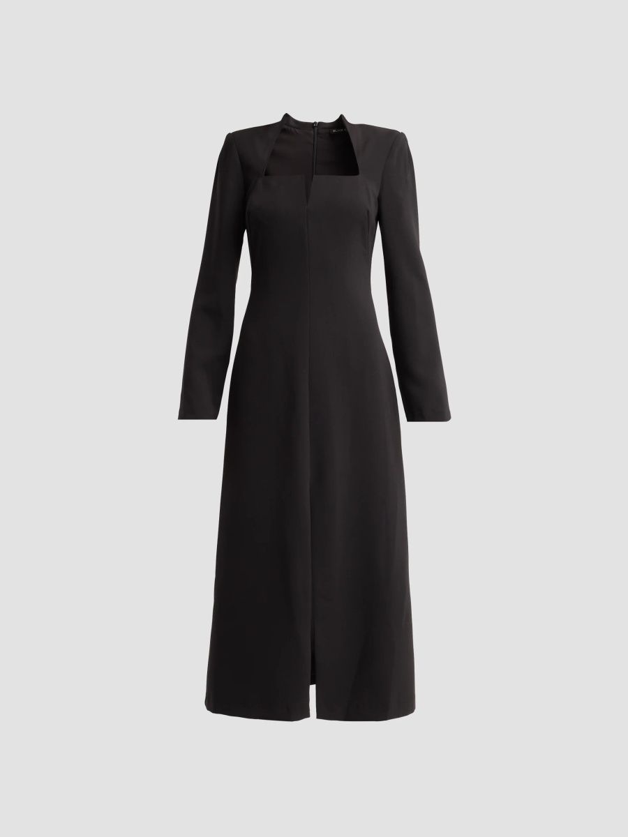 Black Halo Women's Nymeria Midi Dress - Black - Size 4