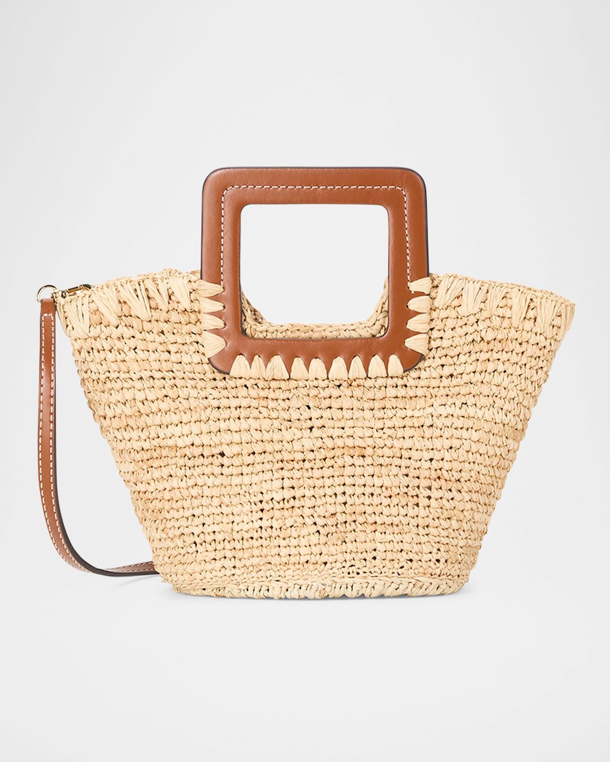 Shirley Mini Raffia Bucket Bag