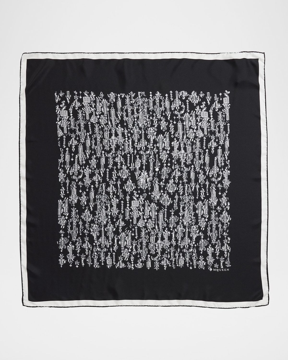 Men & apos;s Crystal-Print Silk Foulard