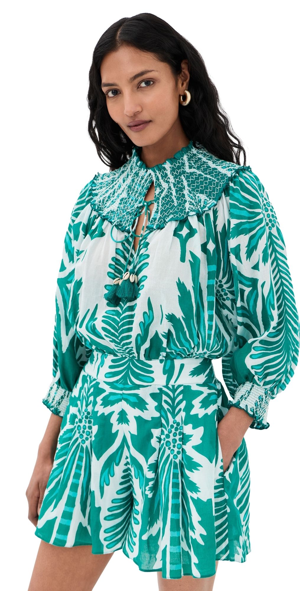 Poupette St Barth Janna Short Jumpsuit Mint Cartagena S