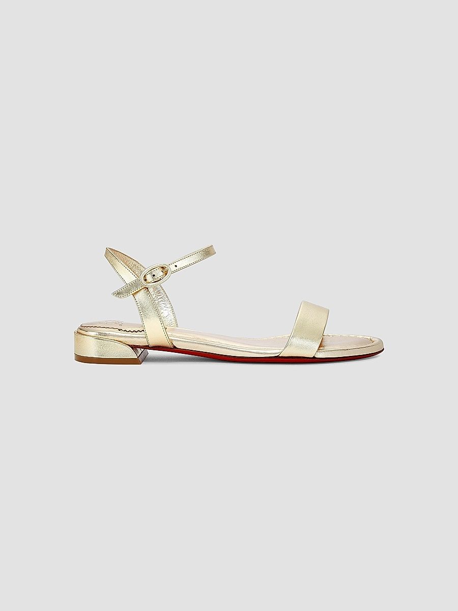 Christian Louboutin Women's Sweet Jane Sandals - Platine - Size 5.5