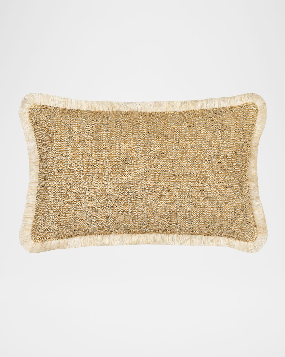 Golden Hour Fringed Indoor/Outdoor Lumbar Pillow, 12" x 20"