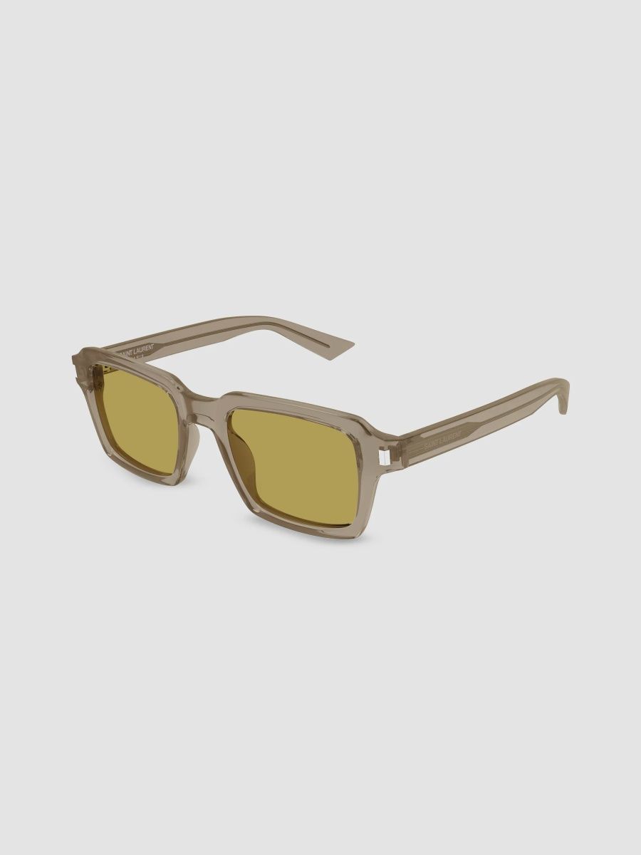 Saint Laurent Men's 50MM Square Sunglasses - Brown