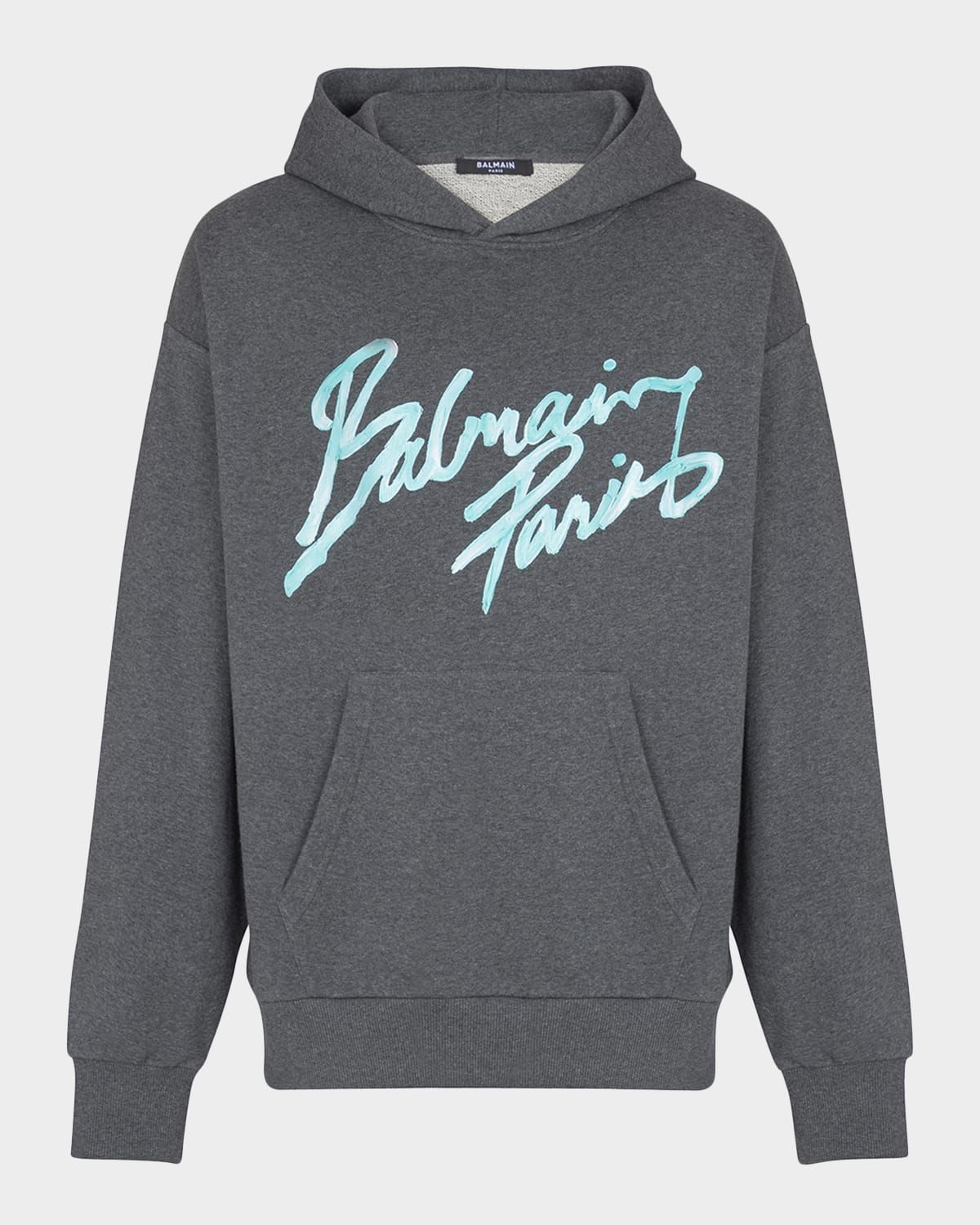 Men & apos;s Balmain Paris Cotton Jersey Hoodie