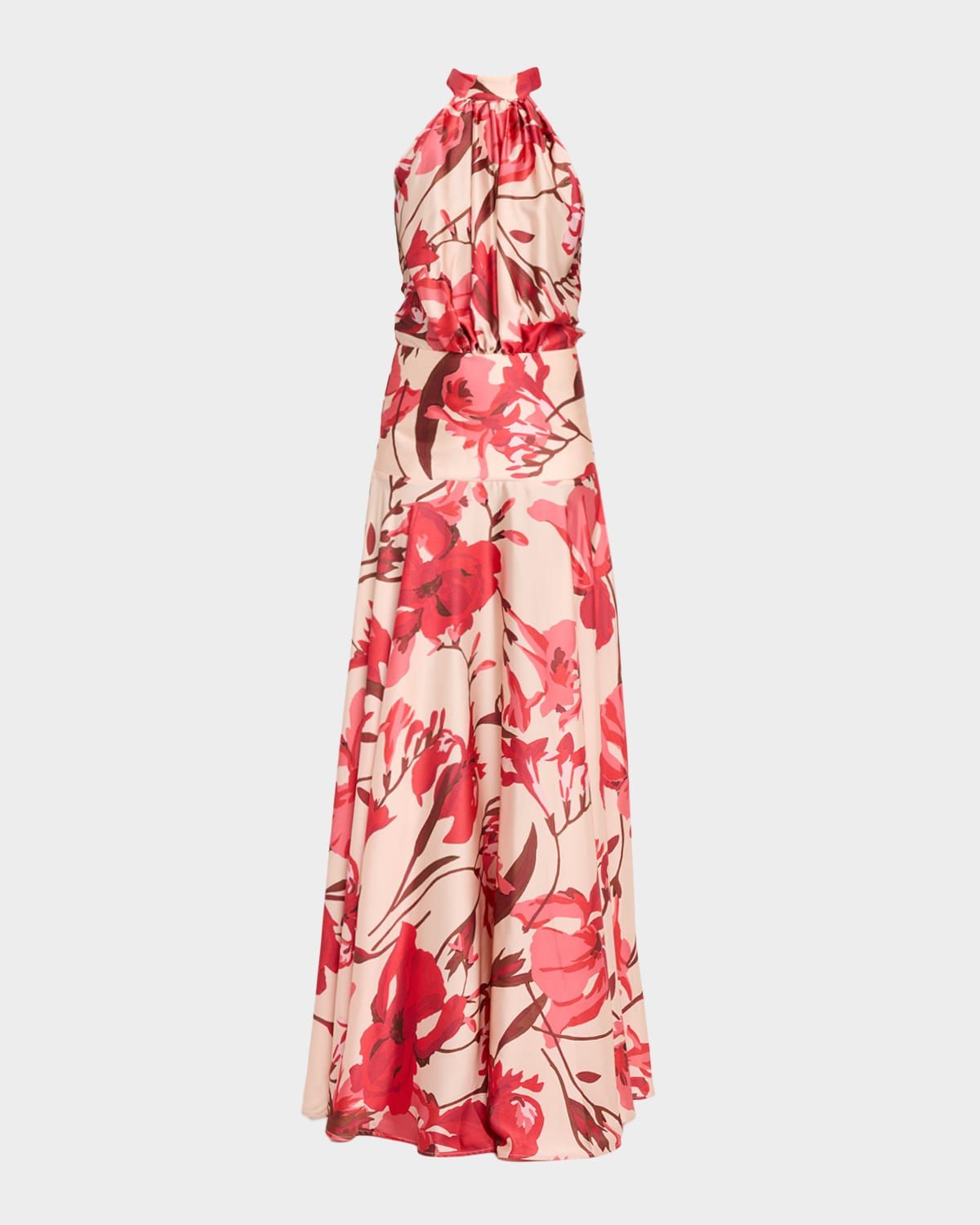 Disei Floral-Print Halter Maxi Dress