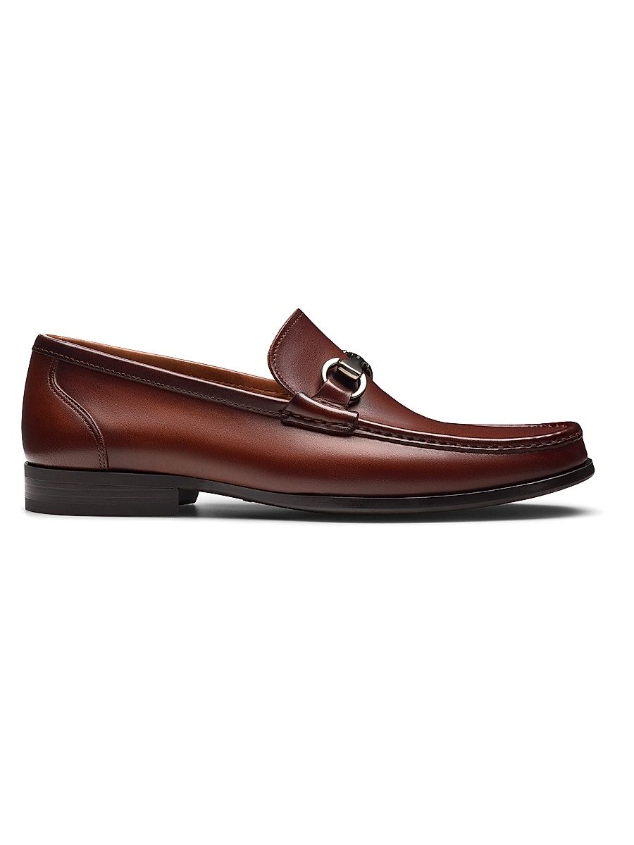 Men's Gentry Leather Loafers - Cognac - Size 13