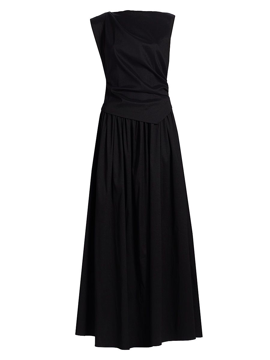Women's Stopes Asymmetric A-Line Maxi Dress - Black - Size 10