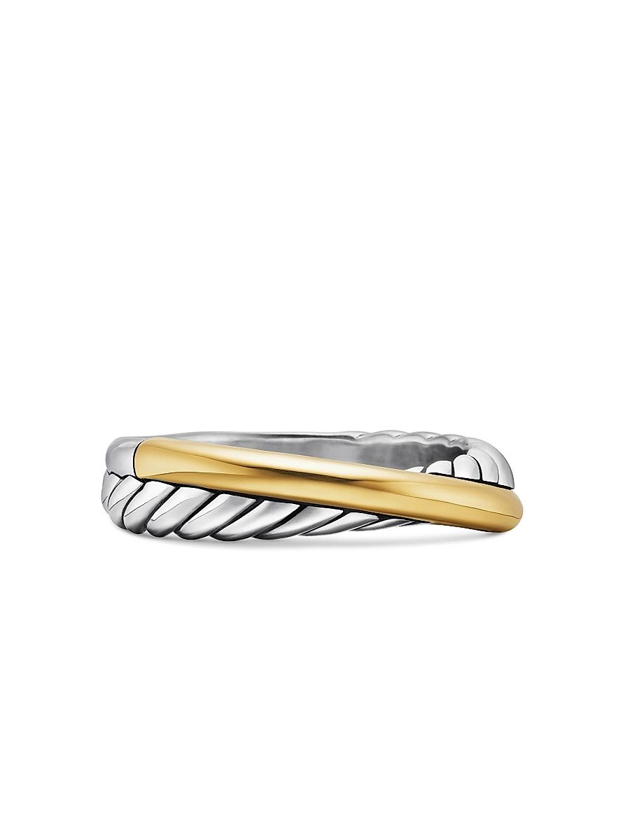 Women's Crossover Band Ring in Sterling Silver - Size 7