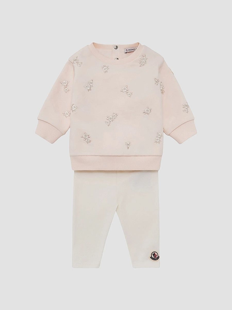 Baby's & Little Kid's Set in Cotton - White Pink - Size 3