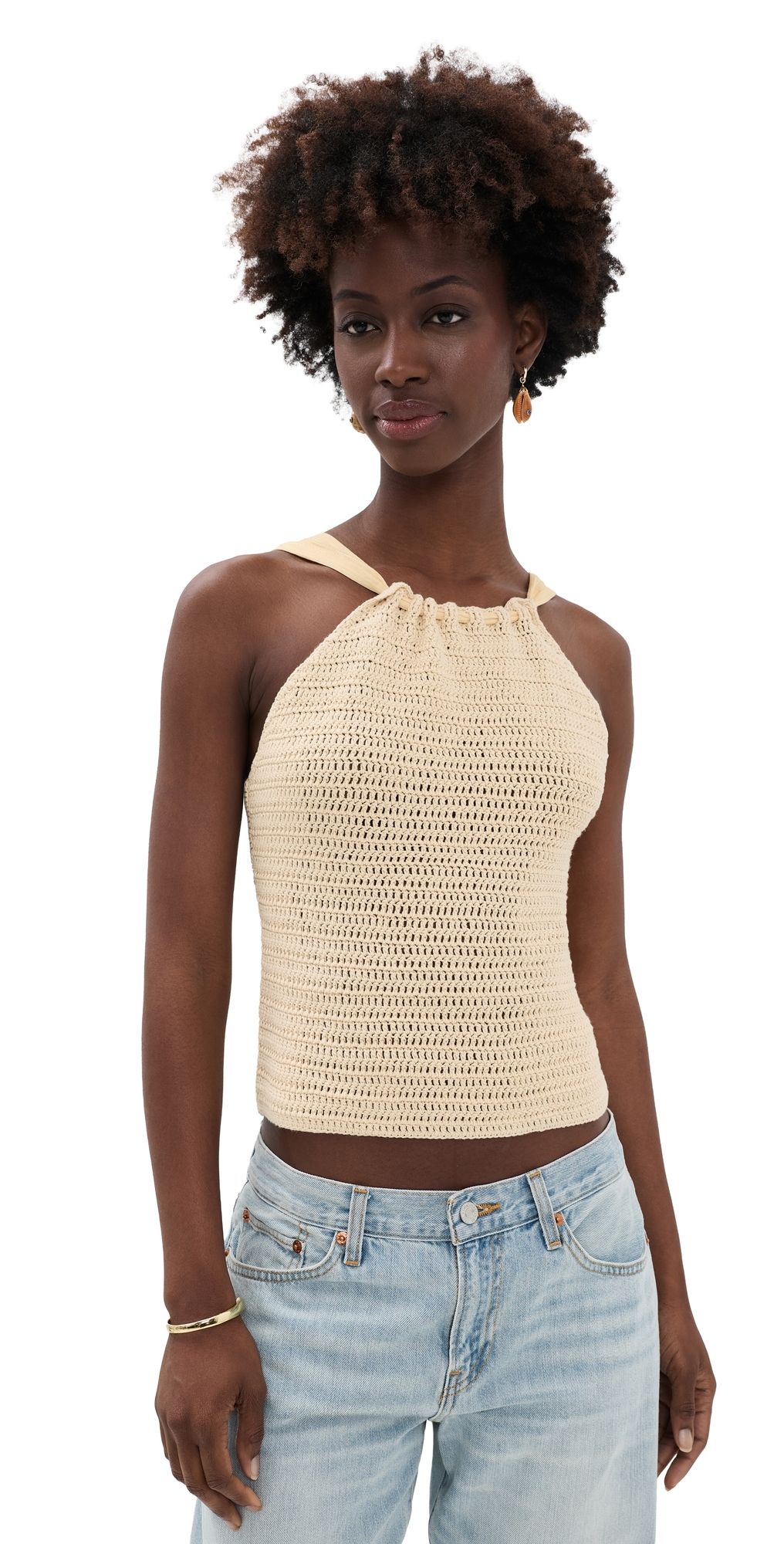 ba & sh Cedric Crochet Tank Top Multico 2