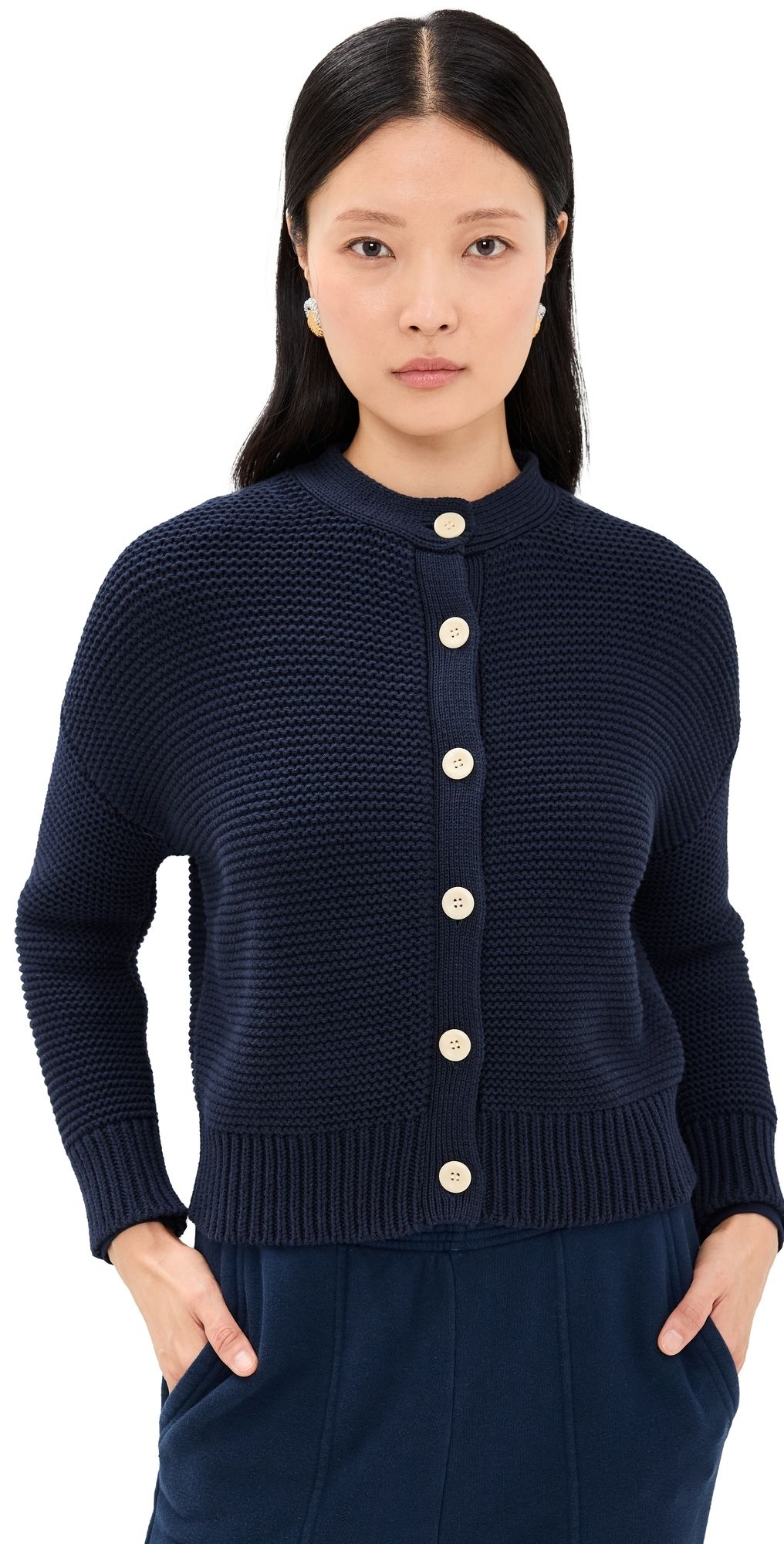 Alex Mill Nico Chunky Cardigan Dark Navy XL