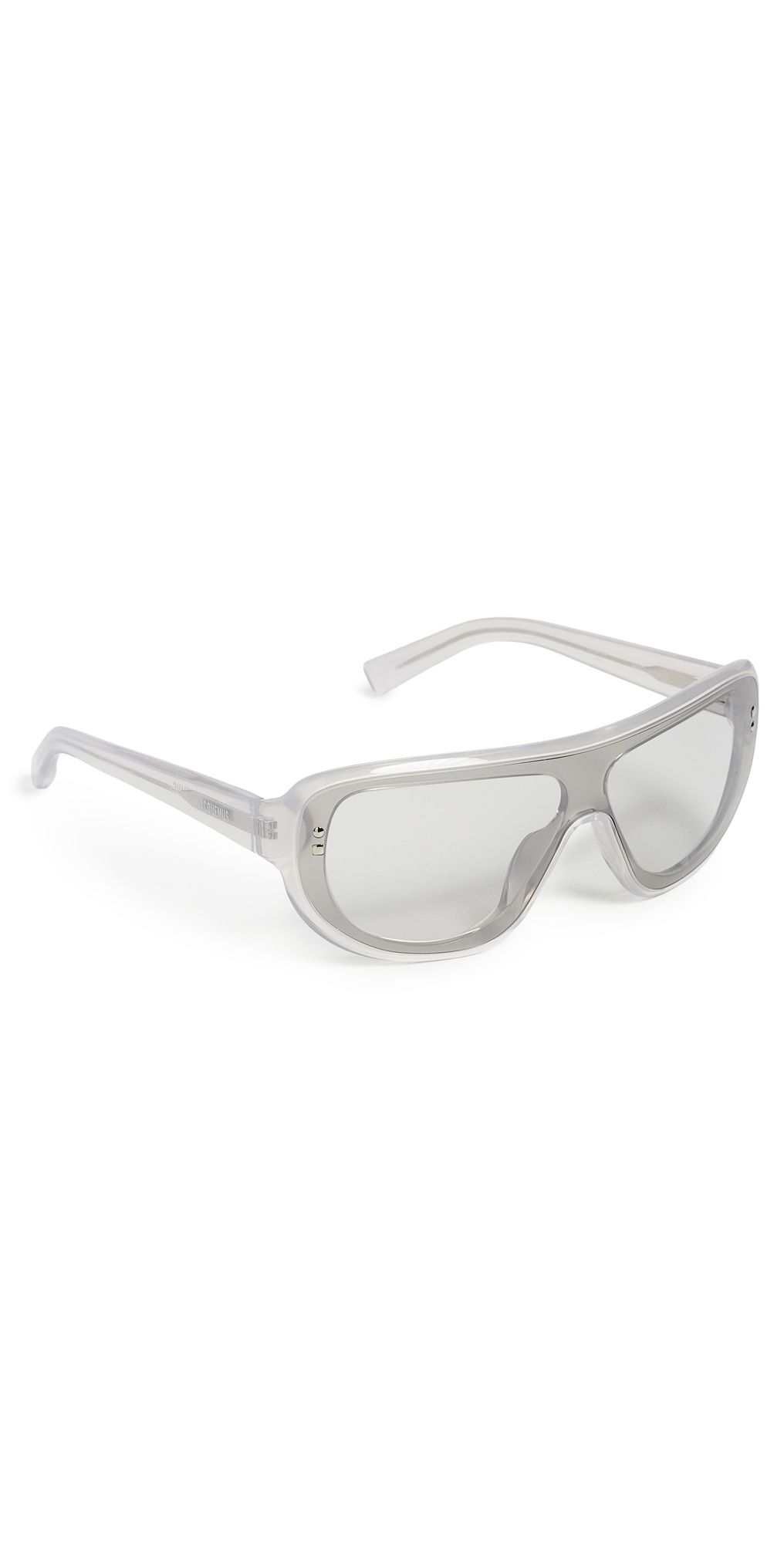 Jacquemus Havana Aviator Sunglasses Oyster/Silver/Smoke One Size