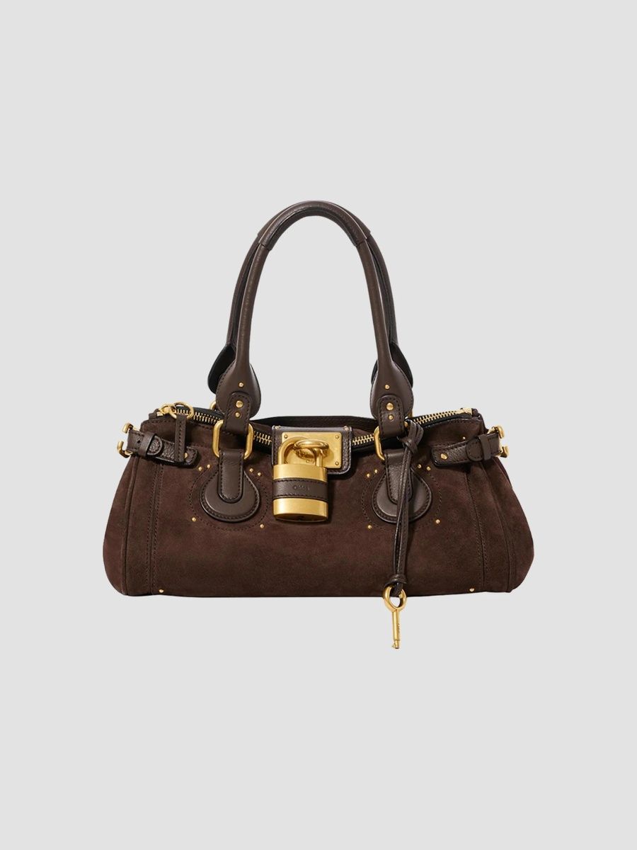 Women's Paddington Suede Shoulder Bag - Kohl Brown