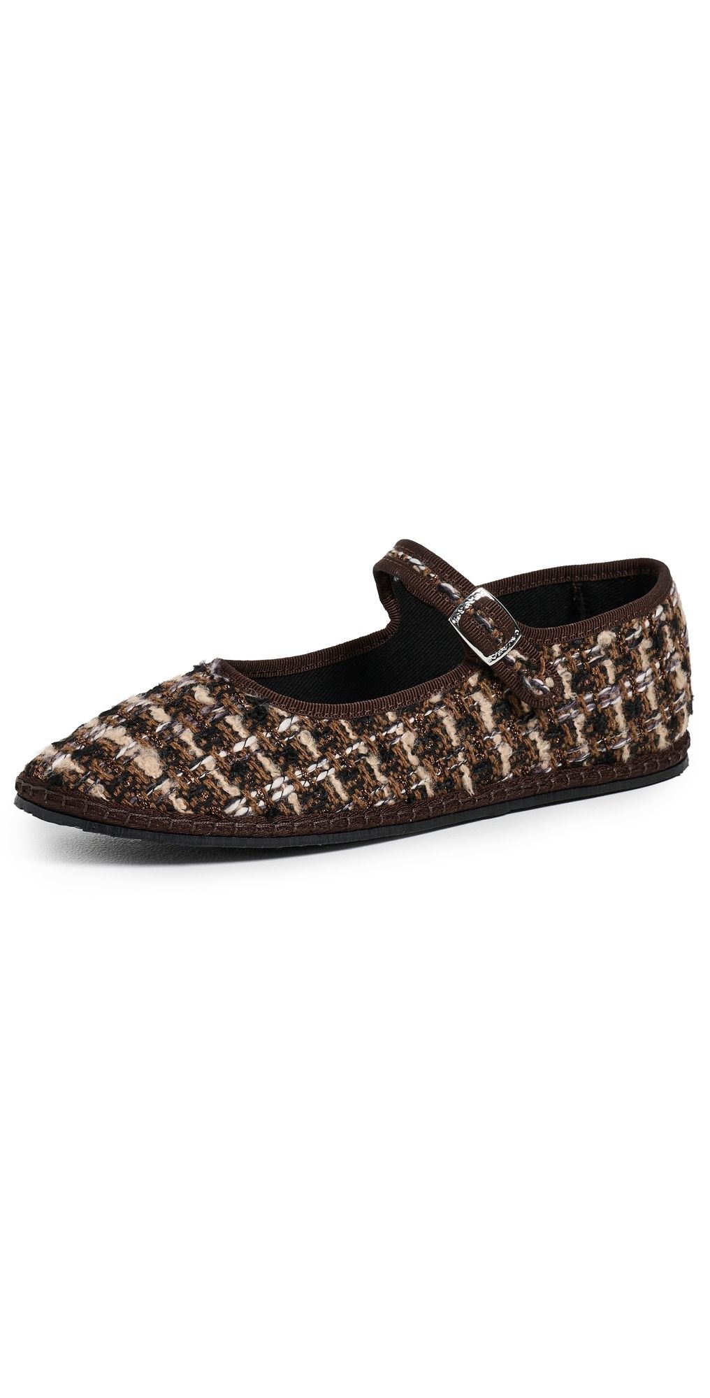 ViBi VENEZiA Mary Jane Tweed Flats Coco 38