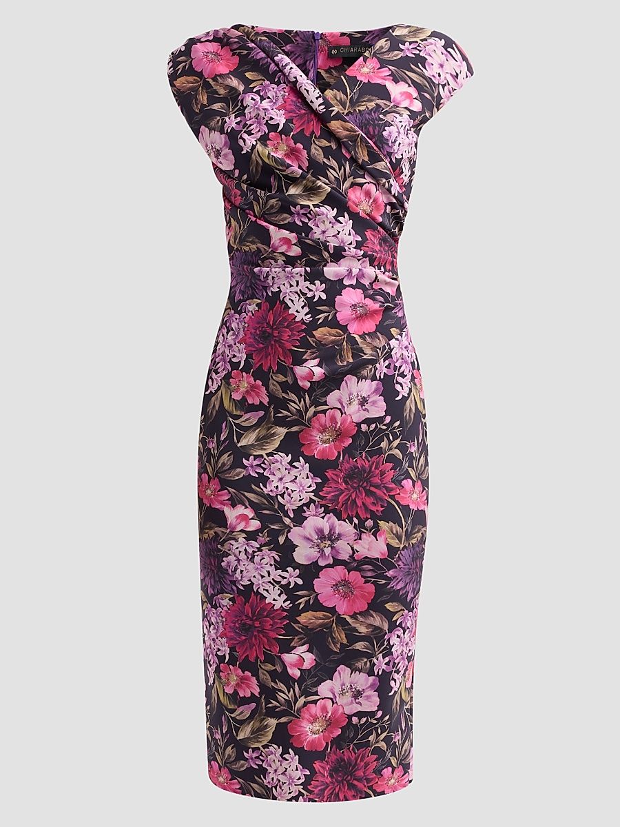 Women's Dids Floral Jersey Midi Dress - Danielle - Size 8