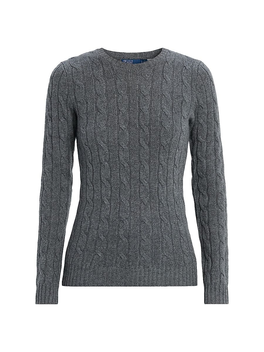 Women's Cashmere Cable-Knit Sweater - Battalion - Size XS