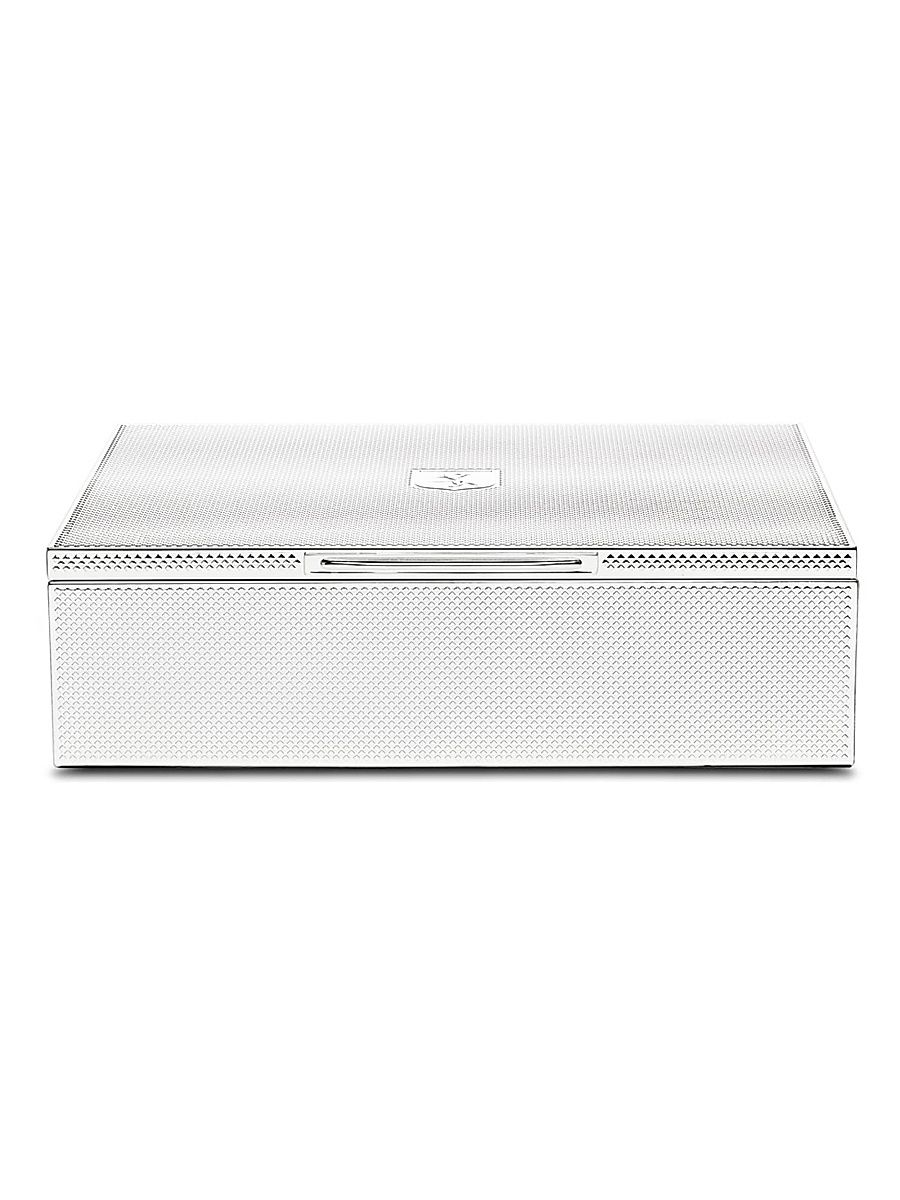 Silver Large Watch, Jewelry & Legacy Box - Silver