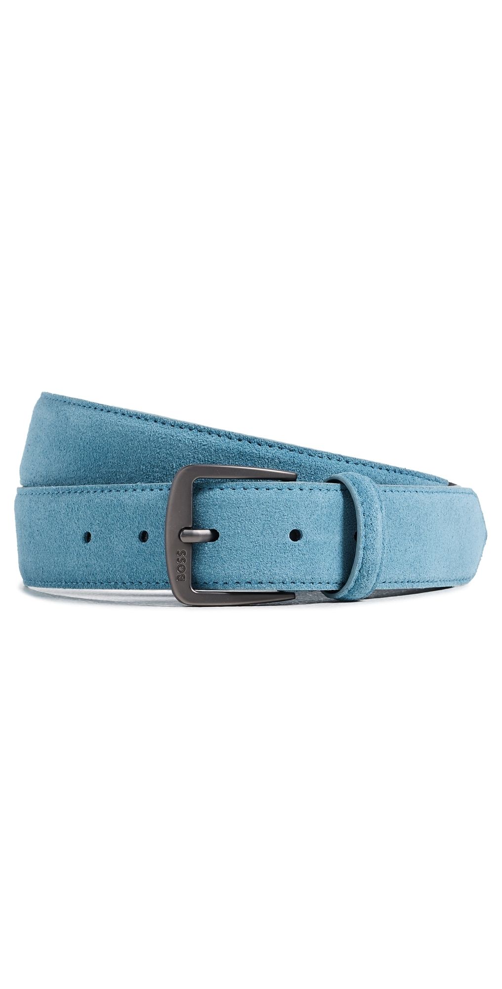 BOSS Syhr Suede Belt Open Blue 40
