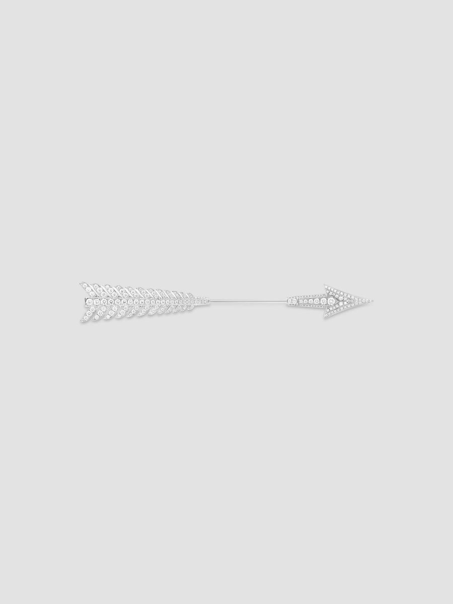 Boucheron Women's Flèche 18K White Gold & 1.68 TCW Diamond Brooch - White Gold
