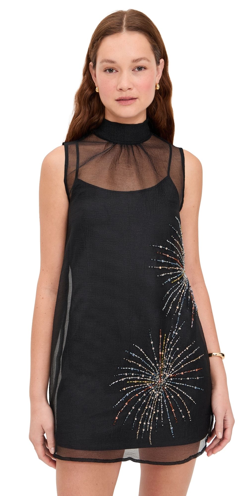 STAUD Albee Mini Dress Firework S