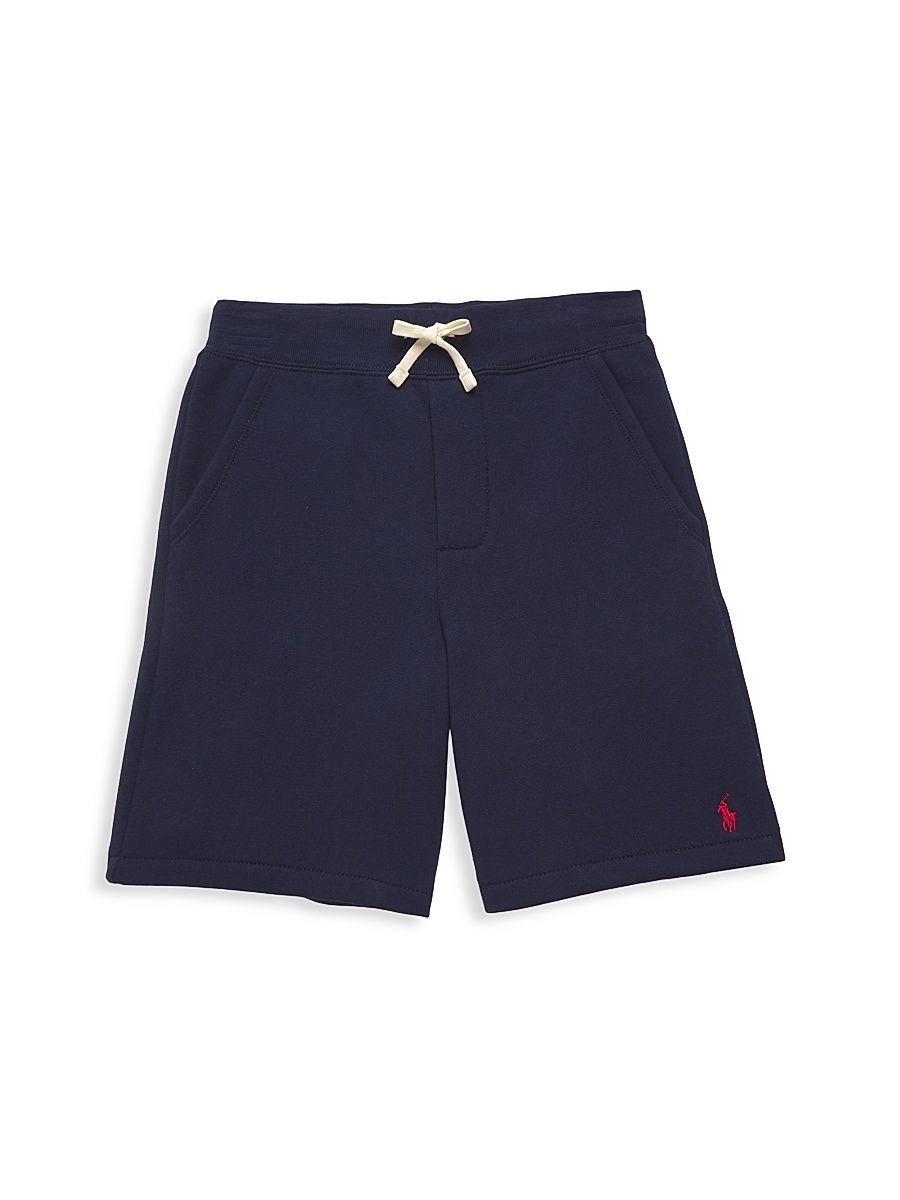 Little Boy's & Boy's Fleece Drawstring Shorts - Cruise Navy - Size 2