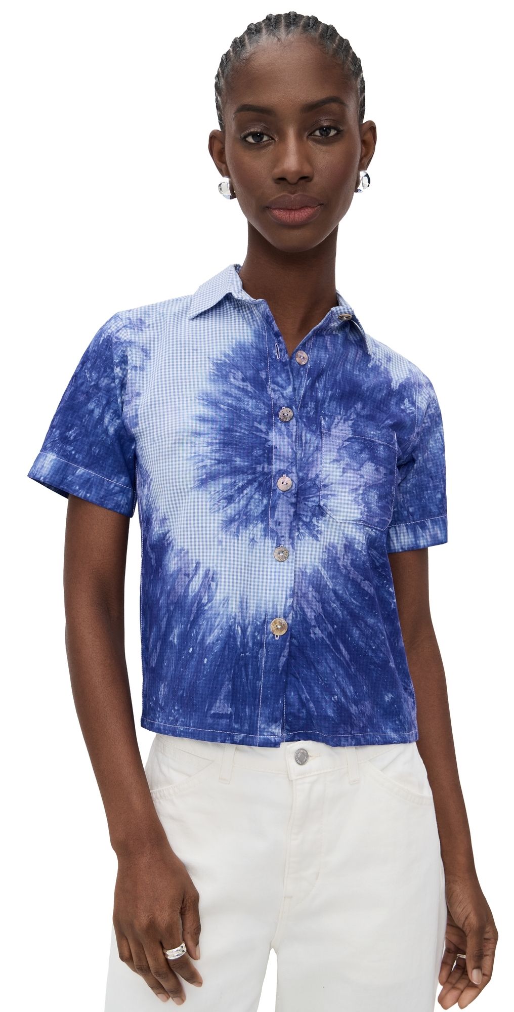 Busayo Olusola Top Blue XXS