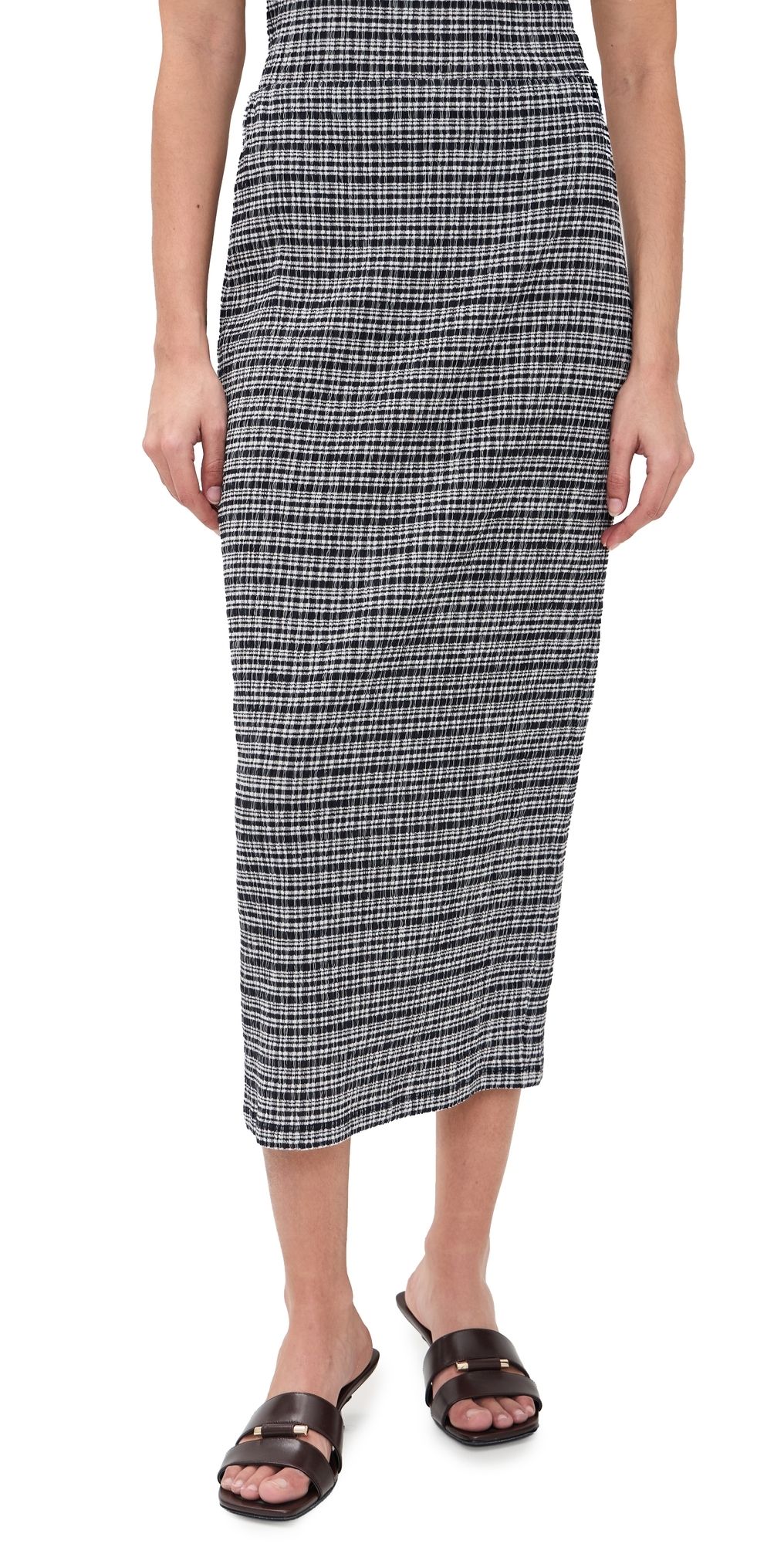 Vince Midi Skirt Eclipse Combo L