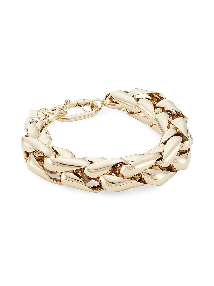 Women's 14K Yellow Gold Medium Wheat Chain Bracelet - Gold