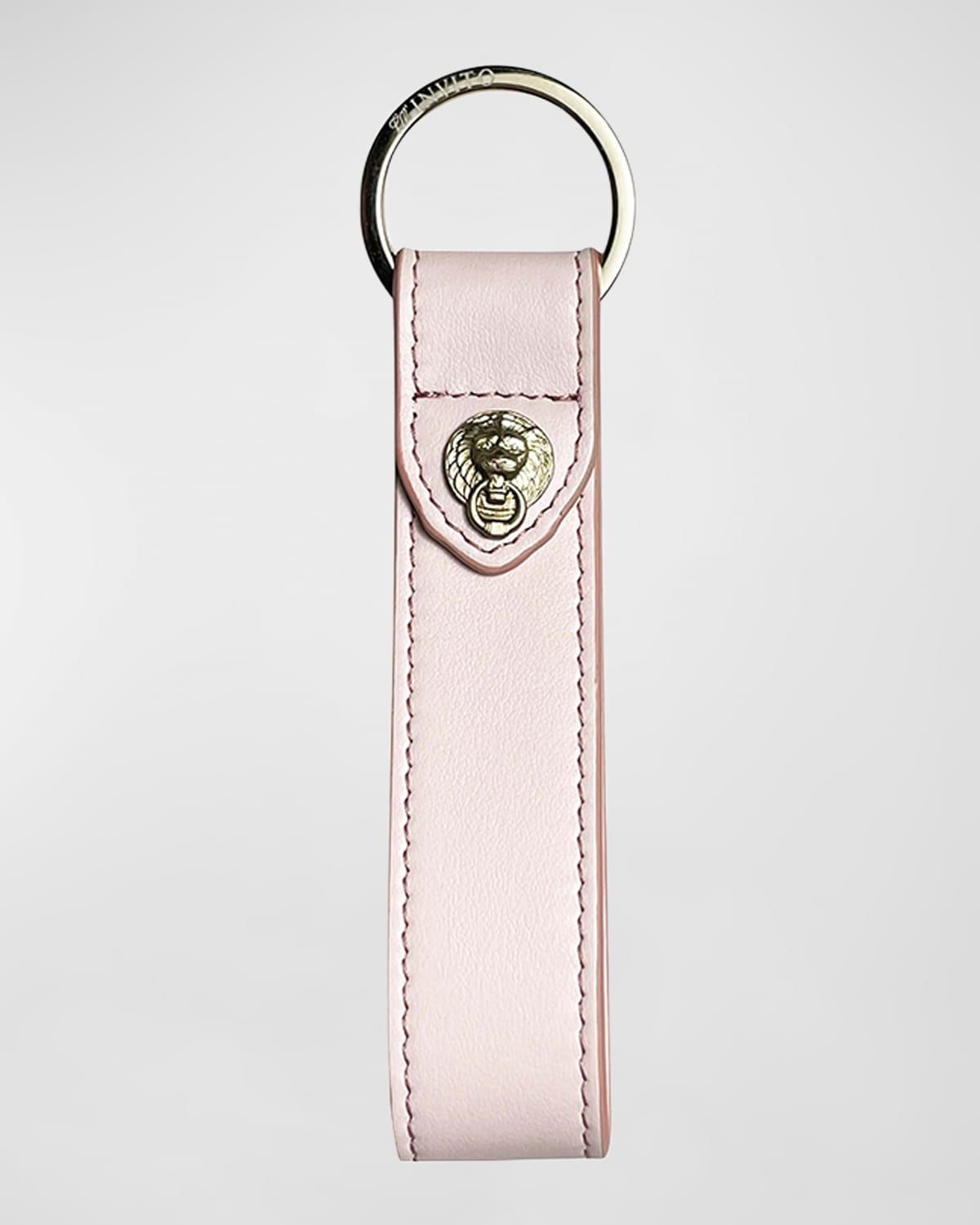 Leather Logo Keychain