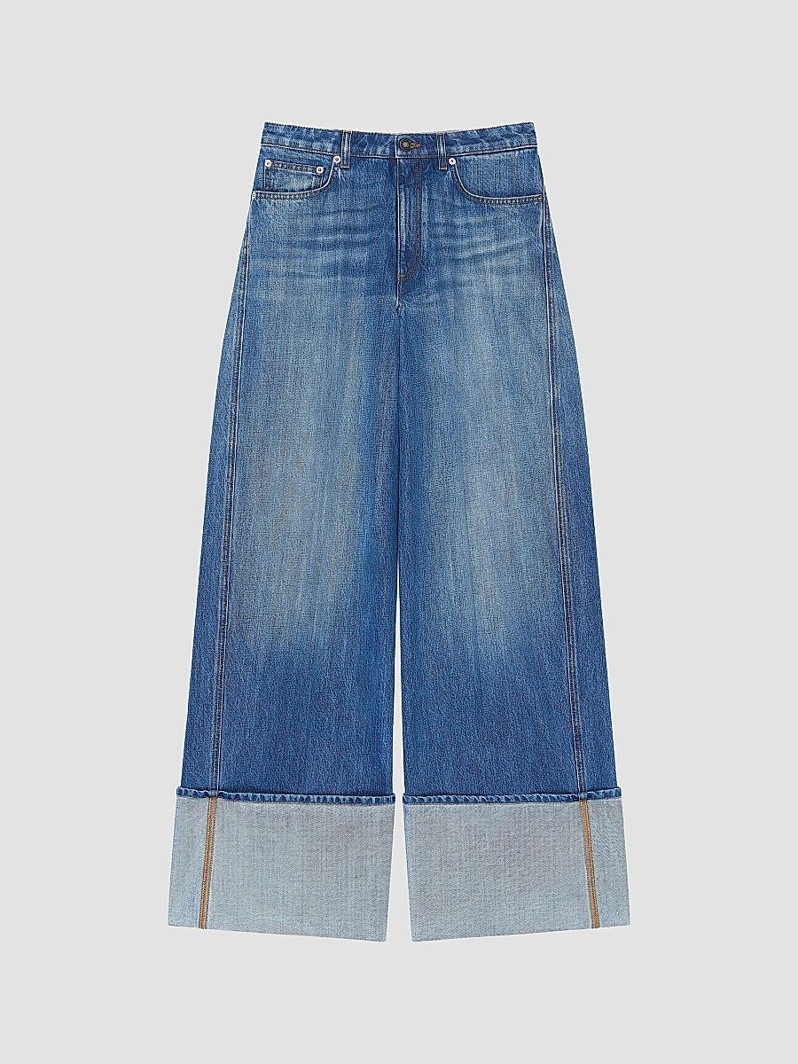 Givenchy Women's Turn-Up Jeans - Medium Blue - Size 31