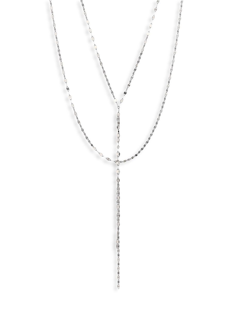 Women's Blake 14K White Gold Lariat Necklace - White Gold