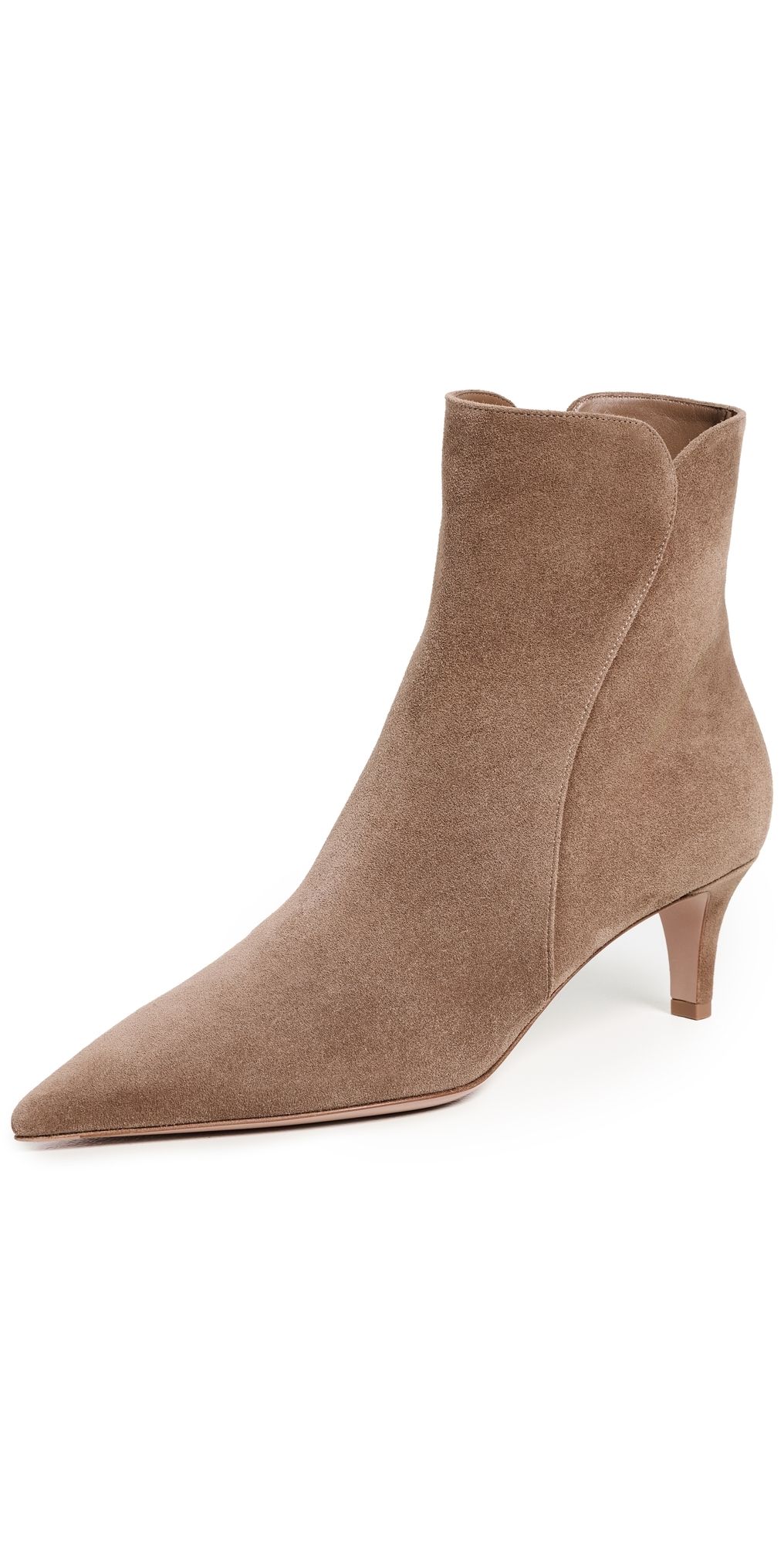 Gianvito Rossi Levy Camoscio Stivale Boots 55mm Camel 37