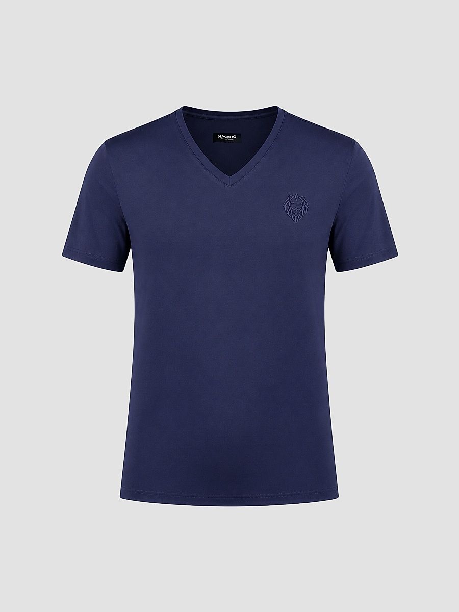 Men's V-Neck SS Short Sleeve T-Shirt - Blue - Size XXXL