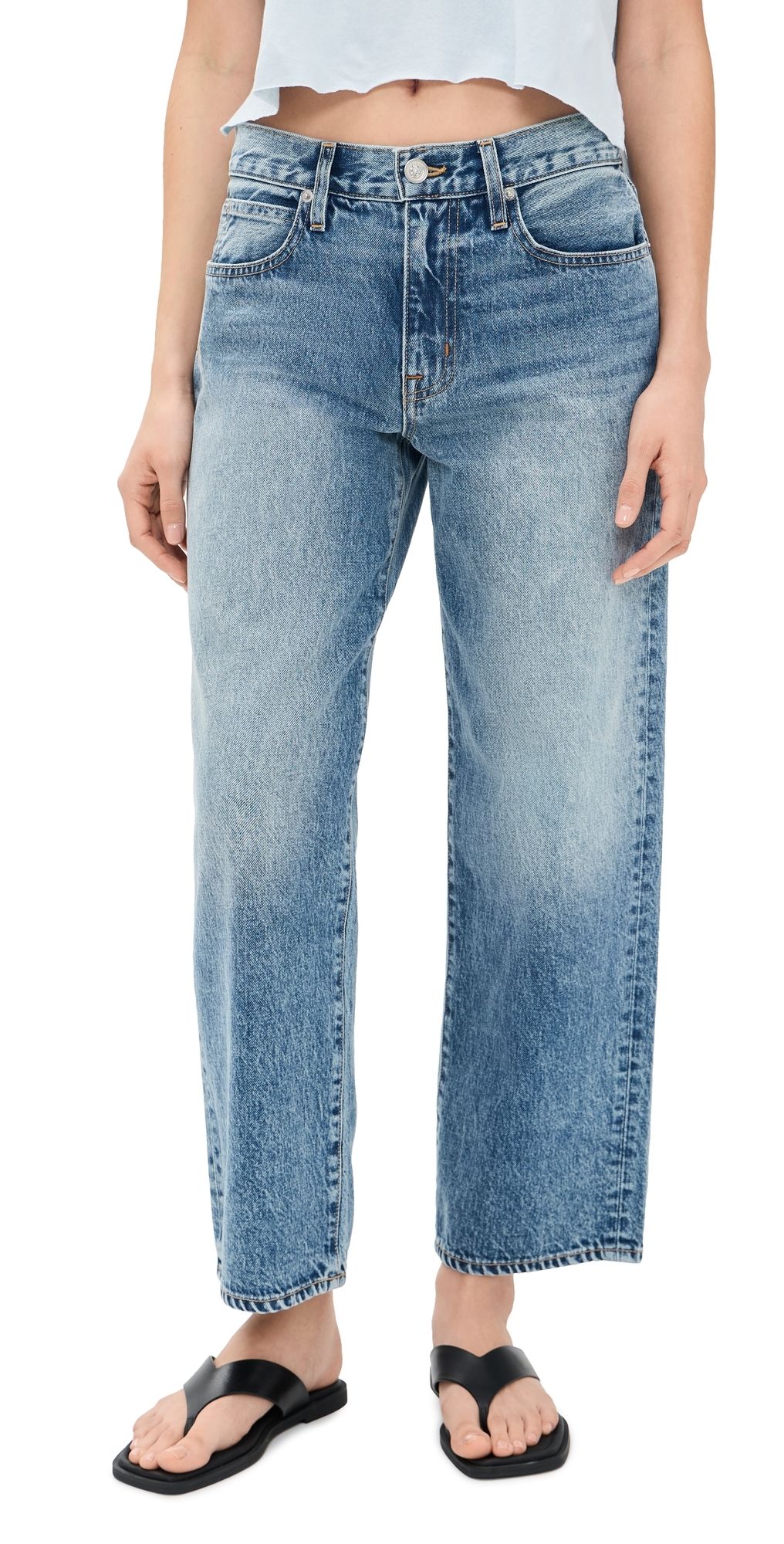 SLVRLAKE Hunter Relaxed Boyfriend Jeans Read My Mind 27
