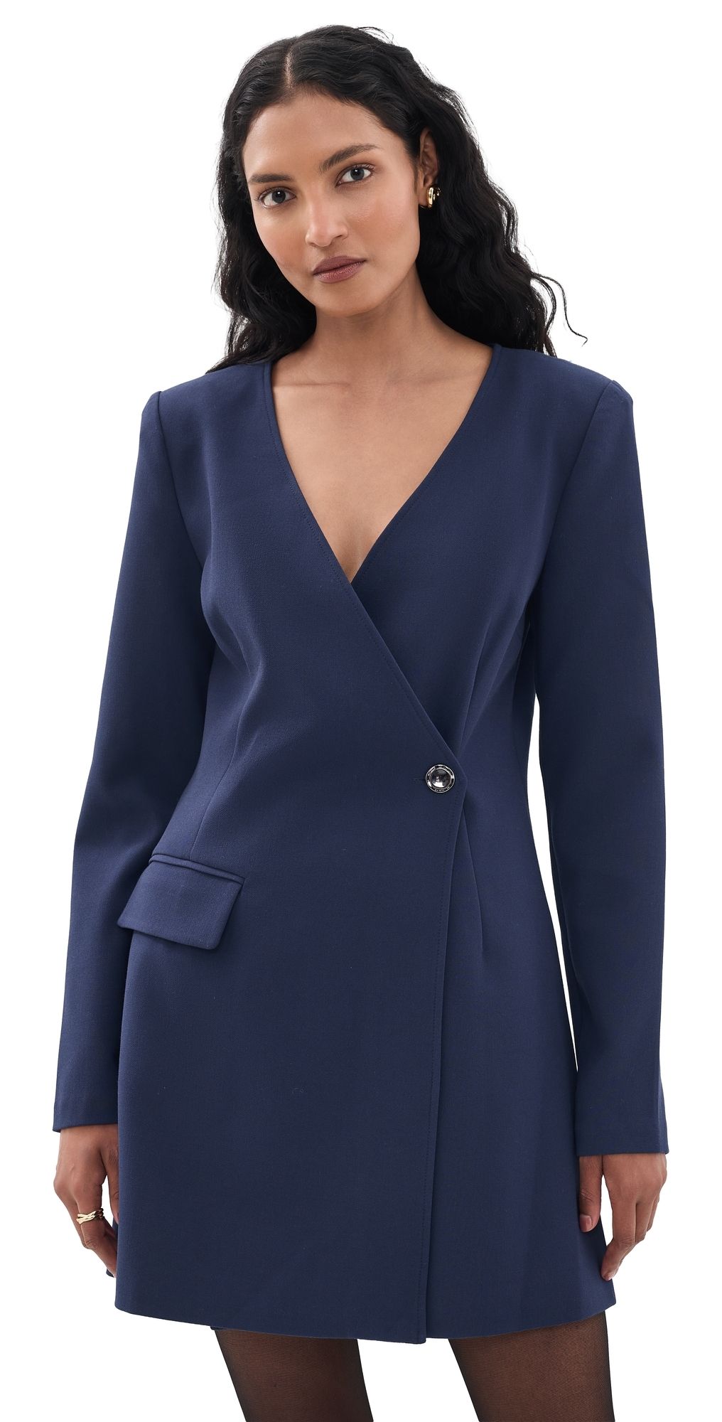 Black Halo Zenna Micro Mini Dress Pacific Blue 12