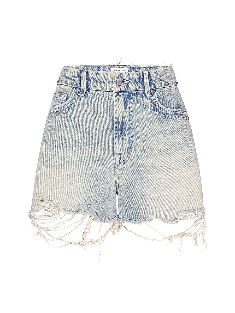 Women's Good 90S Studded Shorts - Indigo - Size 8