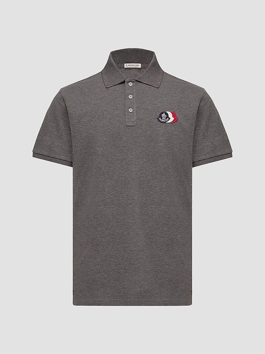 Men's Polo Shirt in Cotton Piquet - Dark Gray - Size XXXXL