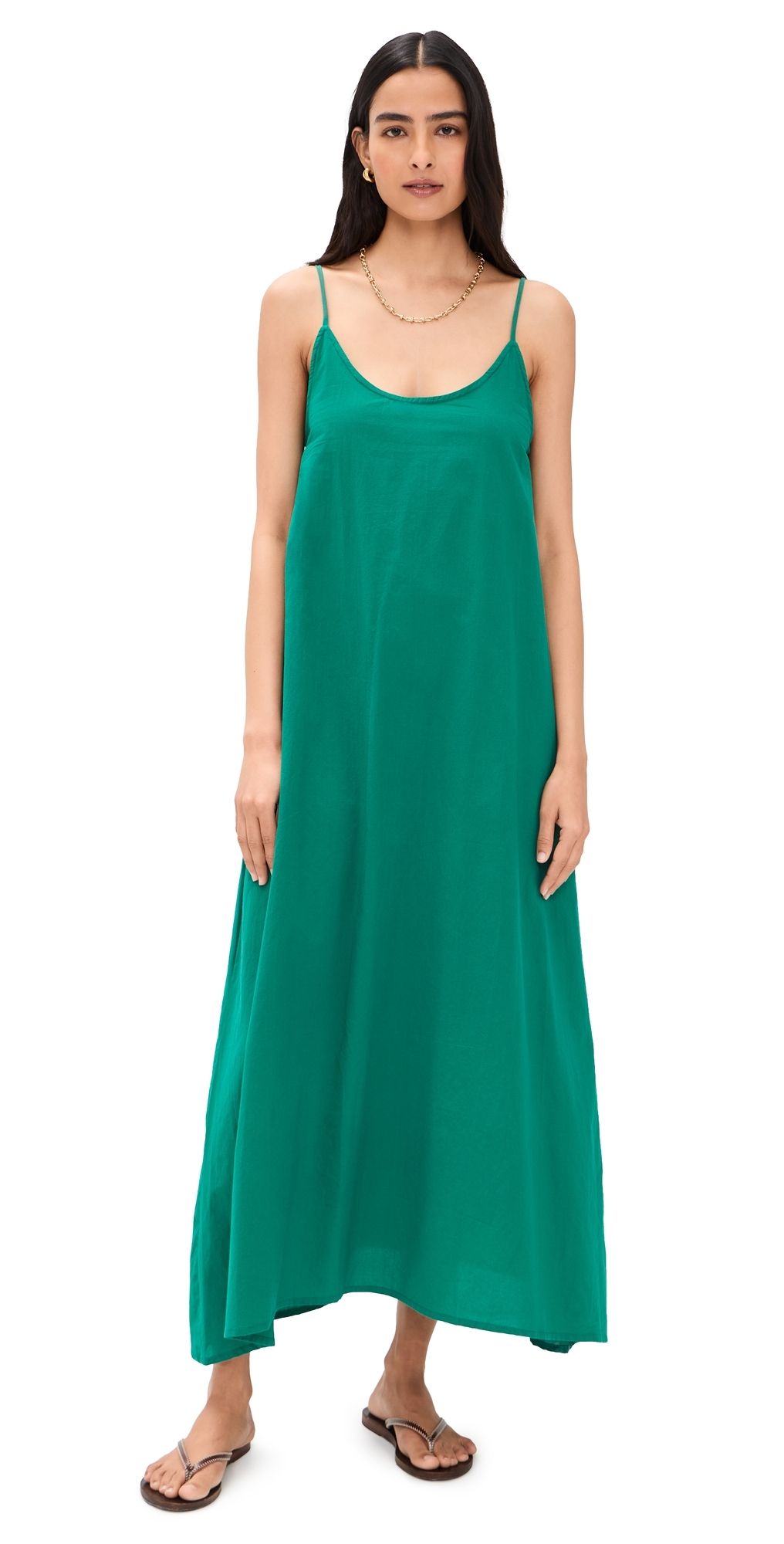 Natalie Martin Collection Heather Maxi Dress Solid Lawn L