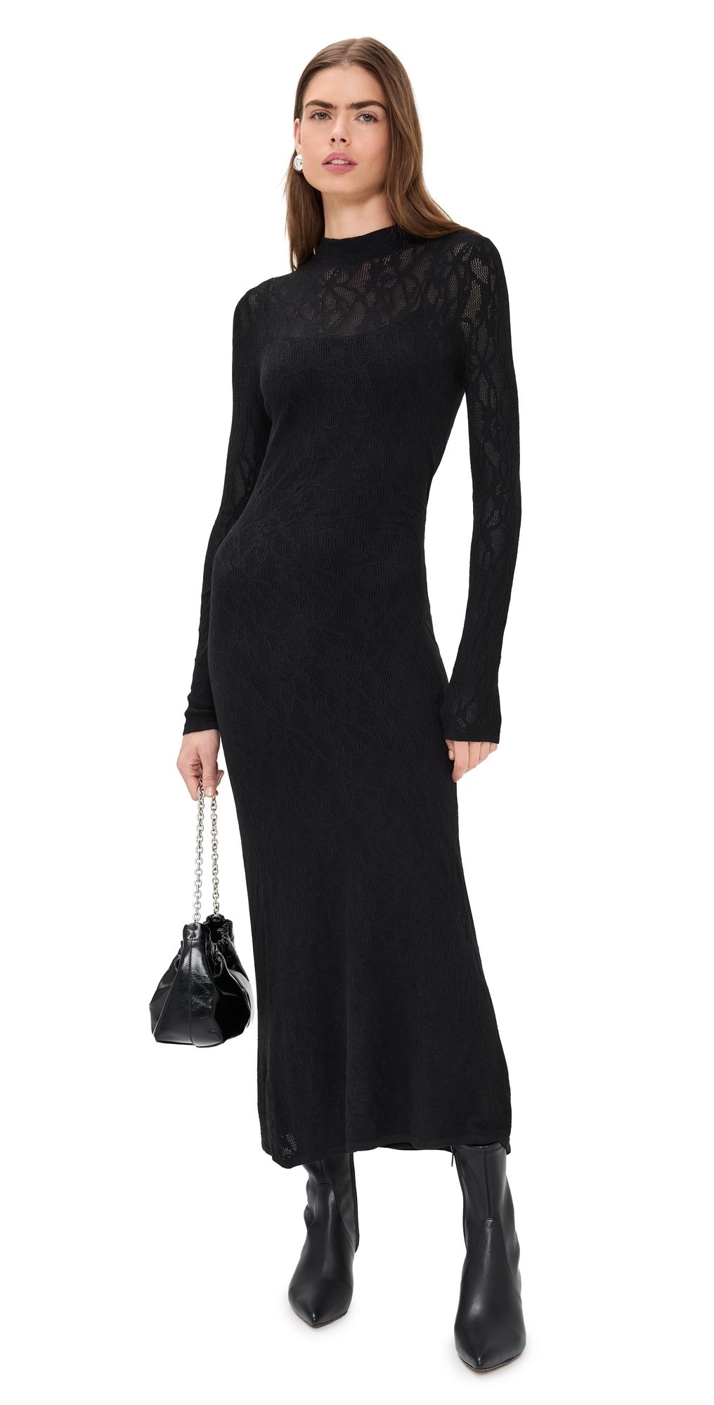 Z Supply Aden Mesh Dress Black M