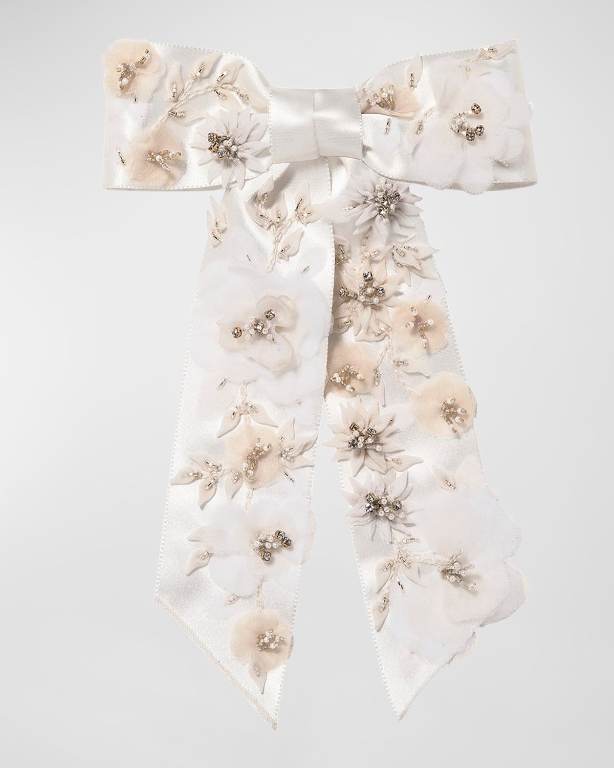 Krista Floral Bow Barrette