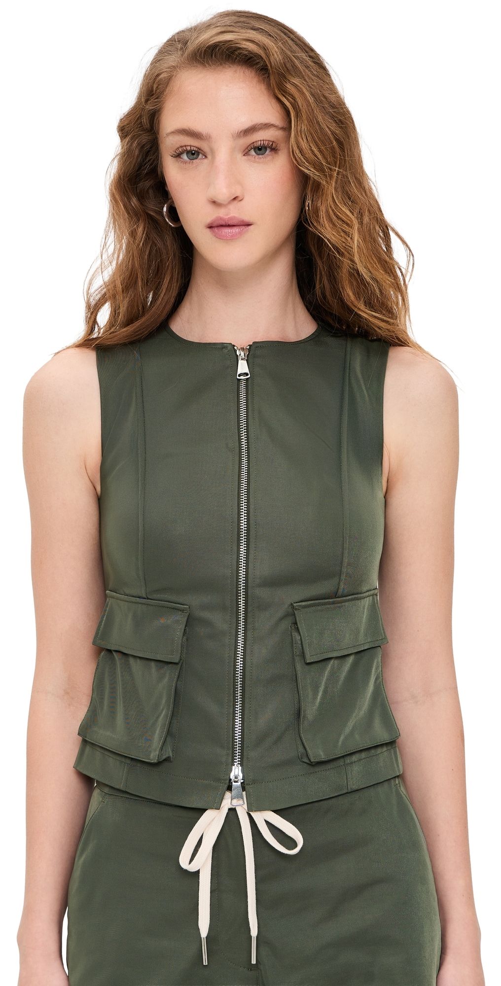 ALIGNE Rita Zip Vest Khaki 8